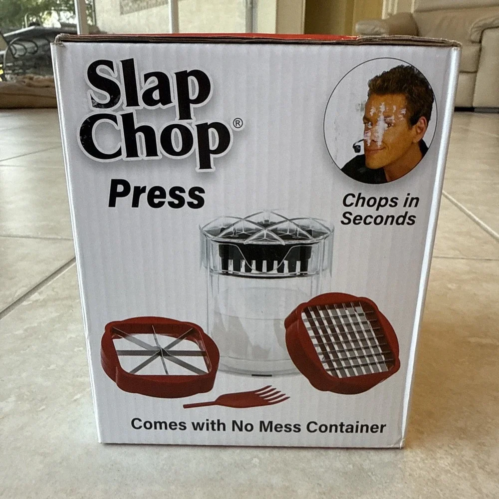 New Slap Chop Press French Fry Potato Cutter Onion chopper Apple‎ Dicer ETC